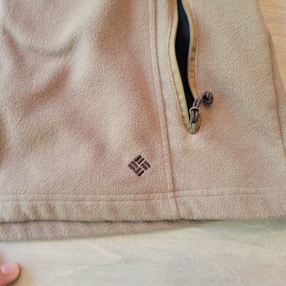 Columbia Women's Jacket Polar Fleece Zip-Up Athletic Brown Sz Medium - Picture 6 of 10
